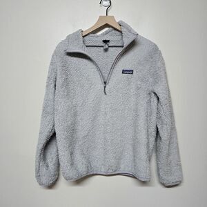 2022 Patagonia Women's Los Gatos Fleece 1/4-Zip Med Gray 25236 Hi Pile‎
